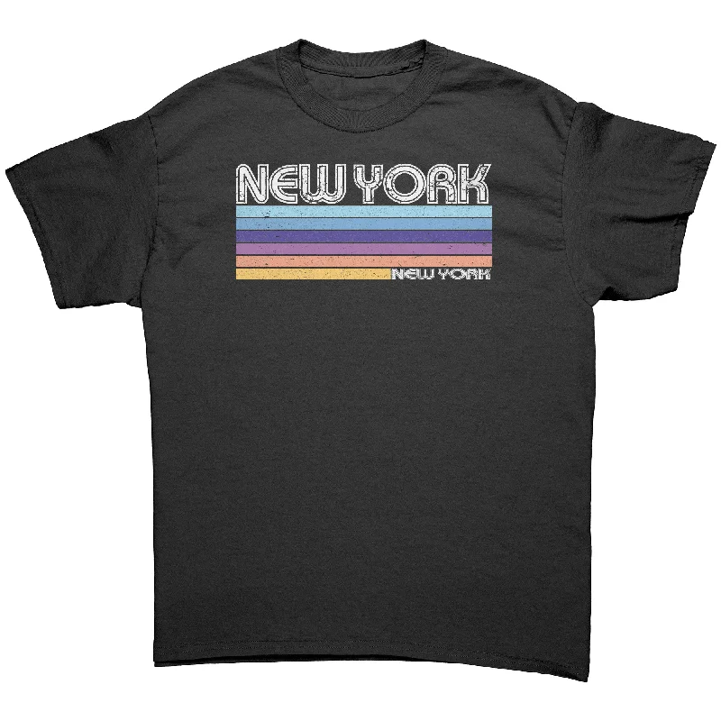 crisp cut t-shirts -NEW YORK, NEW YORK Retro 70’s 80’s Look Unisex T-SHIRT