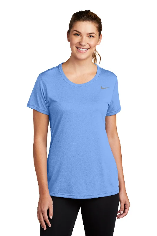 mix soft t-shirts -Nike Womens Team rLegend Dri-Fit Moisture Wicking Short Sleeve Crewneck T-Shirt - Valor Blue