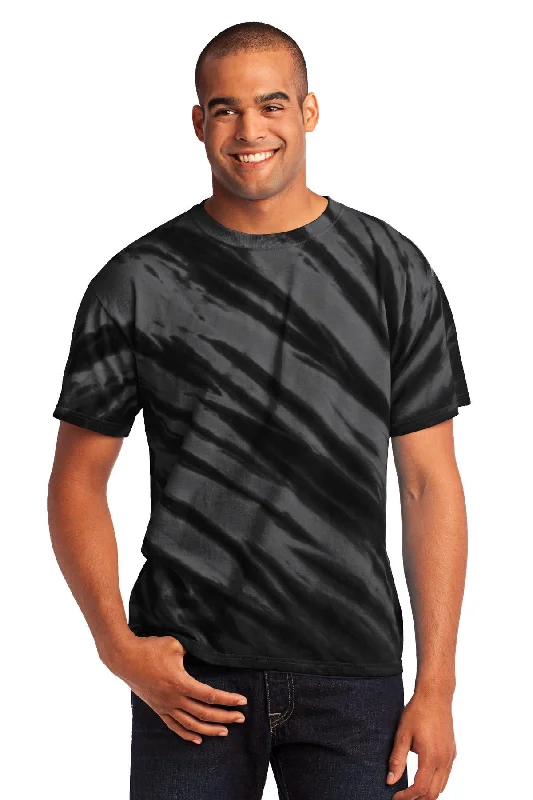 smooth knit t-shirts -Port & Company - Tiger Stripe Tie-Dye Tee. PC148