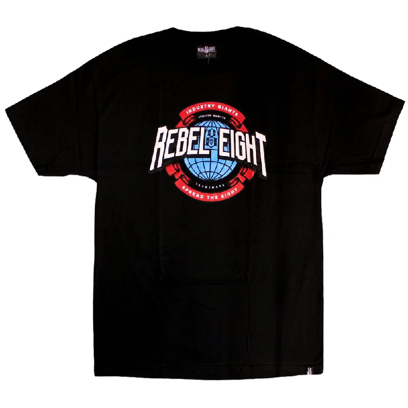 baggy relaxed t-shirts -Rebel8 Industry Giant T-Shirt Black