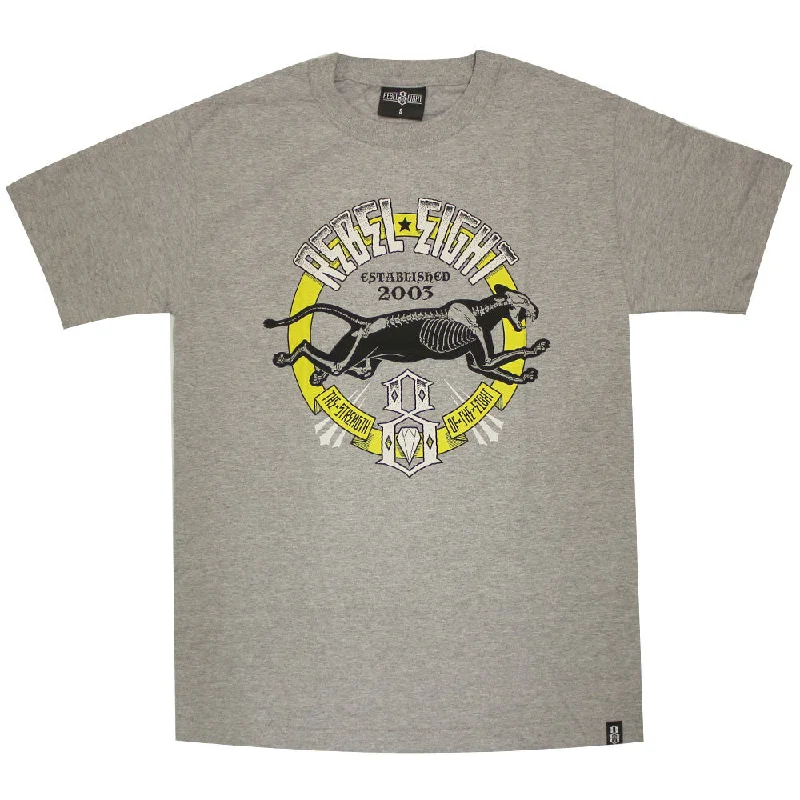 swift dry t-shirts -REBEL8 Strength Of The Eight T-shirt Heather Grey