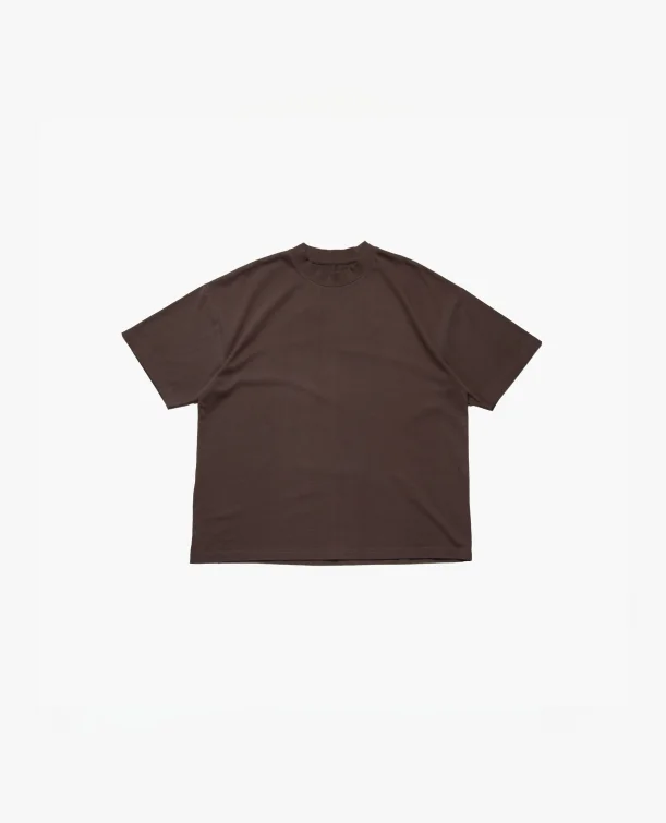 clean basic t-shirts -SIGNATURE BLANK T-SHIRT - COFFEE