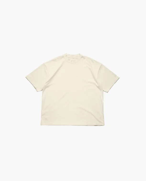 mix cotton t-shirts -SIGNATURE BLANK T-SHIRT - OAT