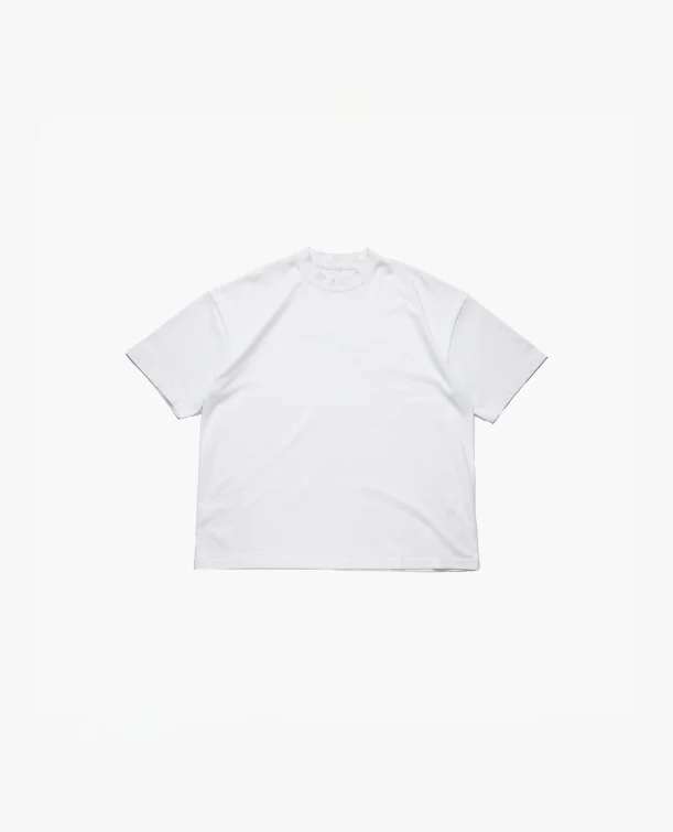 plush cotton t-shirts -SIGNATURE BLANK T-SHIRT - PURE WHITE