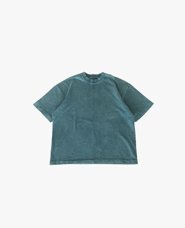 travel breezy t-shirts -SIGNATURE BLANK T-SHIRT - WASHED GREEN