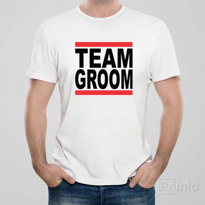 fine jersey t-shirts -TEAM GROOM