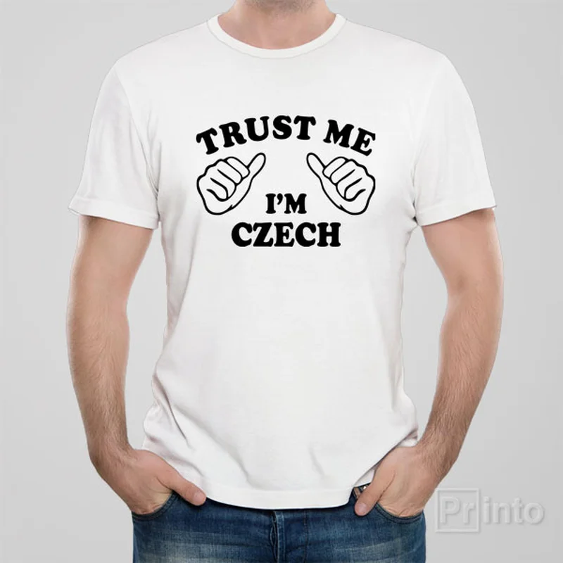 fitness solid t-shirts -Trust me - I am Czech - T-shirt