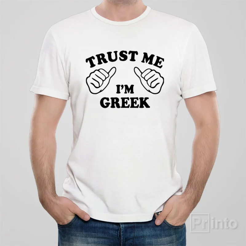 bright striped t-shirts -Trust me - I am Greek - T-shirt