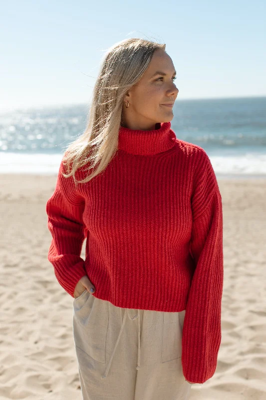 mock mohair pullover sweaters -Asher Sweater