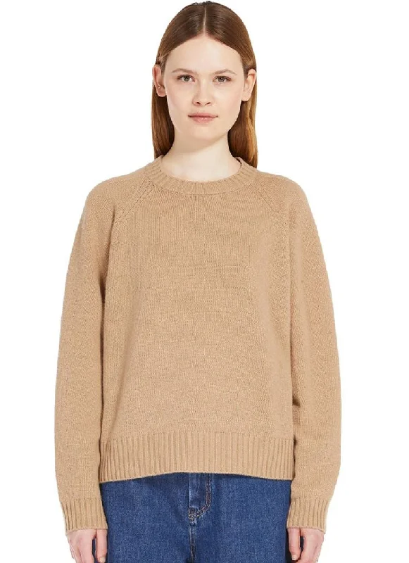 shaggy ribbed pullover sweaters -Gabbia Crewneck Wool Sweater