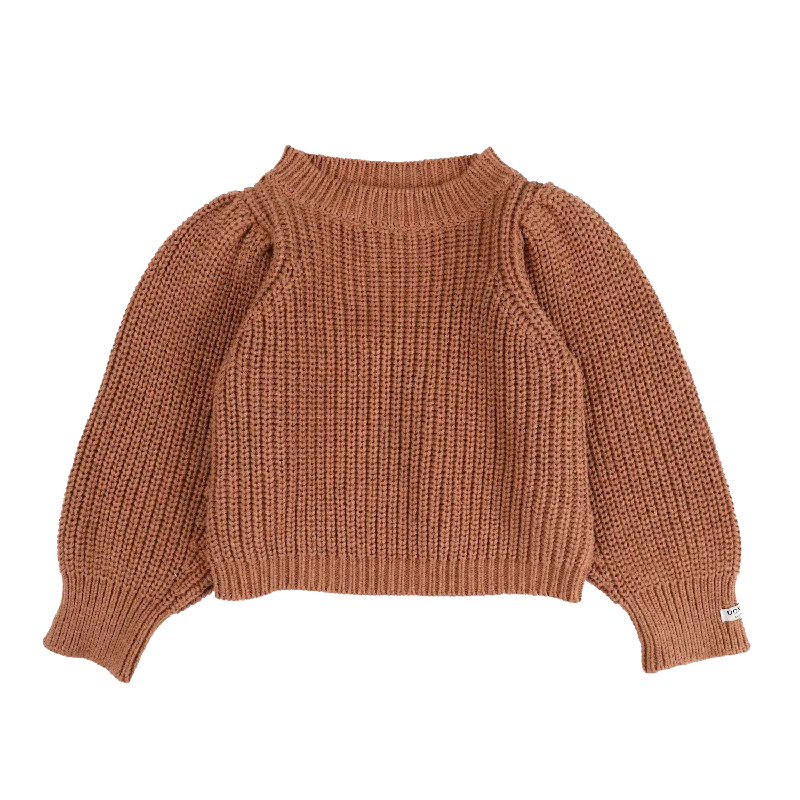 open-knit striped pullover sweaters -Megan Sweater | Maple Grey Melange