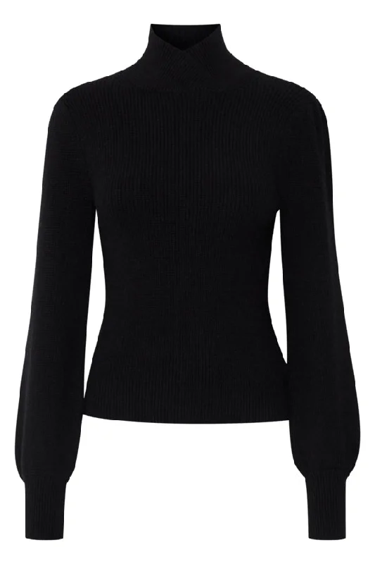 deep striped pullover sweaters -The Onanna Jumper - Black - PLUS