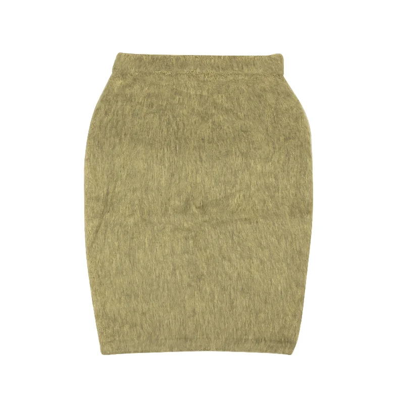 rapid drying skirts -Sand Tan Acrylic Marsh Midi Skirt