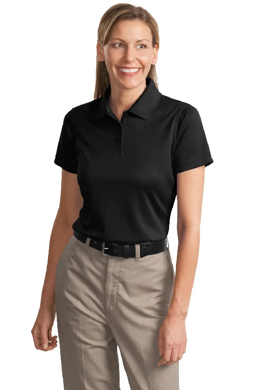 professional vivid blouses & shirts -CornerStone Womens Select Moisture Wicking Short Sleeve Polo Shirt - Black