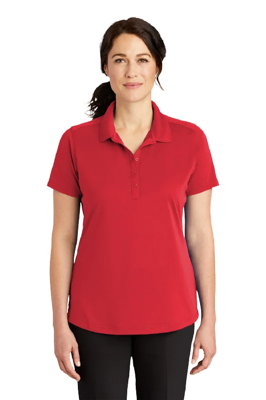 playful printed blouses & shirts -CornerStone Womens Select Moisture Wicking Short Sleeve Polo Shirt - Red