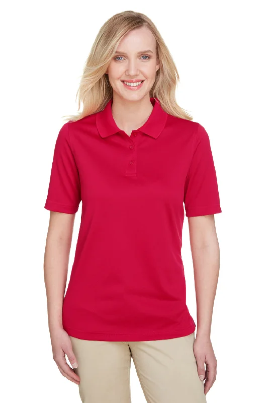 relaxed casual blouses & shirts -Harriton Womens Advantage Performance Moisture Wicking Short Sleeve Polo Shirt - Red