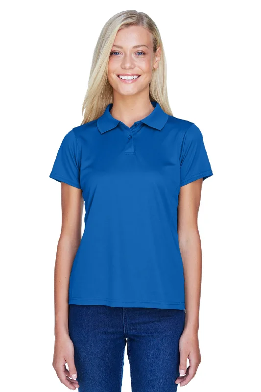 thick layered blouses & shirts -Harriton Womens Polytech Moisture Wicking Short Sleeve Polo Shirt - True Royal Blue