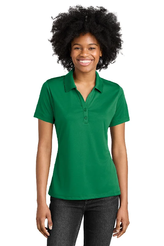 stylish mock blouses & shirts -Sport-Tek Womens Competitor Moisture Wicking Short Sleeve Polo Shirt - Kelly Green