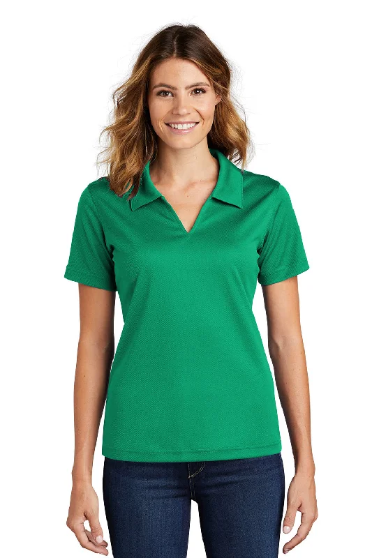 rapid drying blouses & shirts -Sport-Tek Womens Dri-Mesh Moisture Wicking Short Sleeve Polo Shirt - Kelly Green