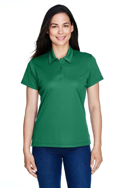 classic button blouses & shirts -Team 365 Womens Command Performance Moisture Wicking Short Sleeve Polo Shirt - Kelly Green