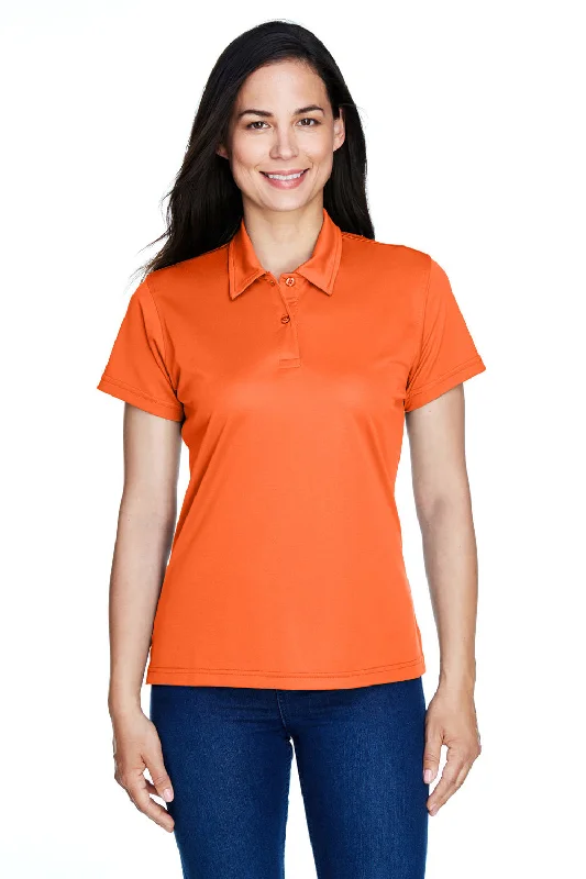 vented active blouses & shirts -Team 365 Womens Command Performance Moisture Wicking Short Sleeve Polo Shirt - Orange