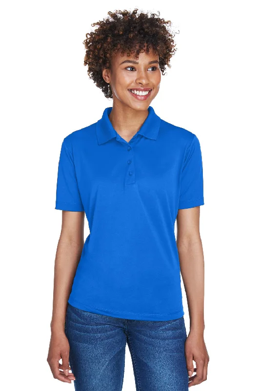 cropped trendy blouses & shirts -UltraClub Womens Cool & Dry 8 Star Elite Performance Moisture Wicking Short Sleeve Polo Shirt - Royal Blue