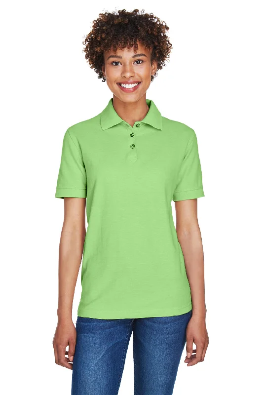 loose chill blouses & shirts -UltraClub Womens Whisper Short Sleeve Polo Shirt - Apple Green - Closeout