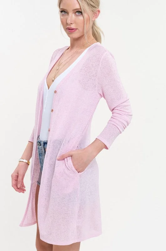 breezy alpaca cardigans -Pretty in Pink Cardigan