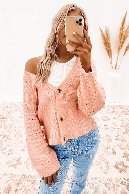 petite mohair cardigans -Sloane Cardigan Pink