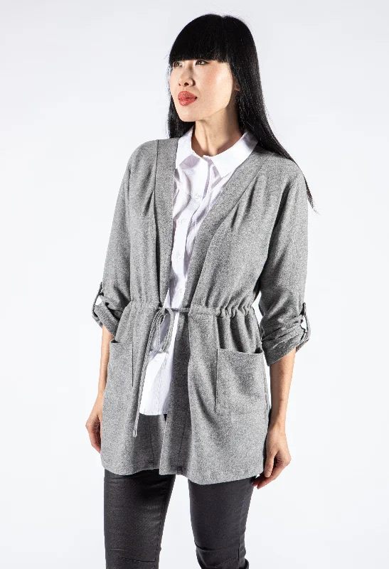 vintage-inspired cardigans -Tie Waist Cardigan