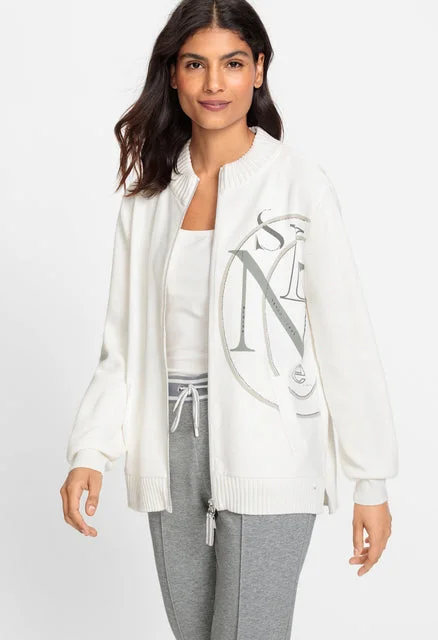 botanical cardigans women -Zip Knit Cardigan