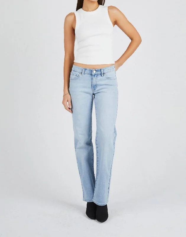 short casual pants -99 Low Straight Jeans In Gina