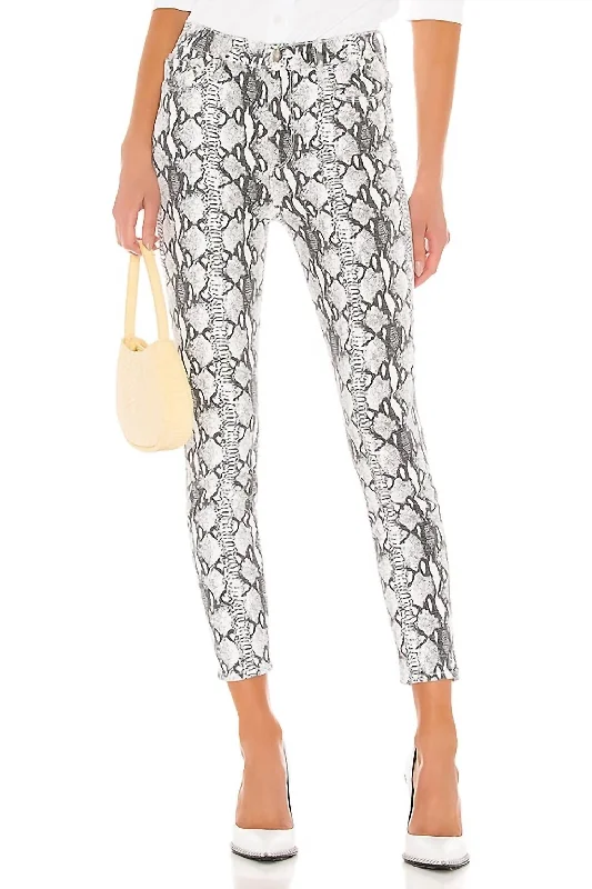 cool breeze pants -Ali High Rise Cigarette Pant In Gris Multi