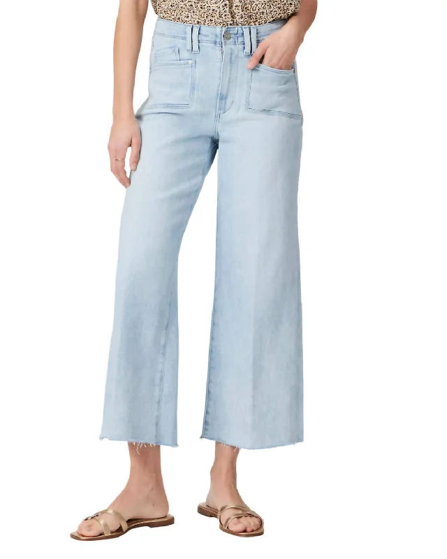 fun pleated pants -Anessa Wide Leg Jean In Shooting Star