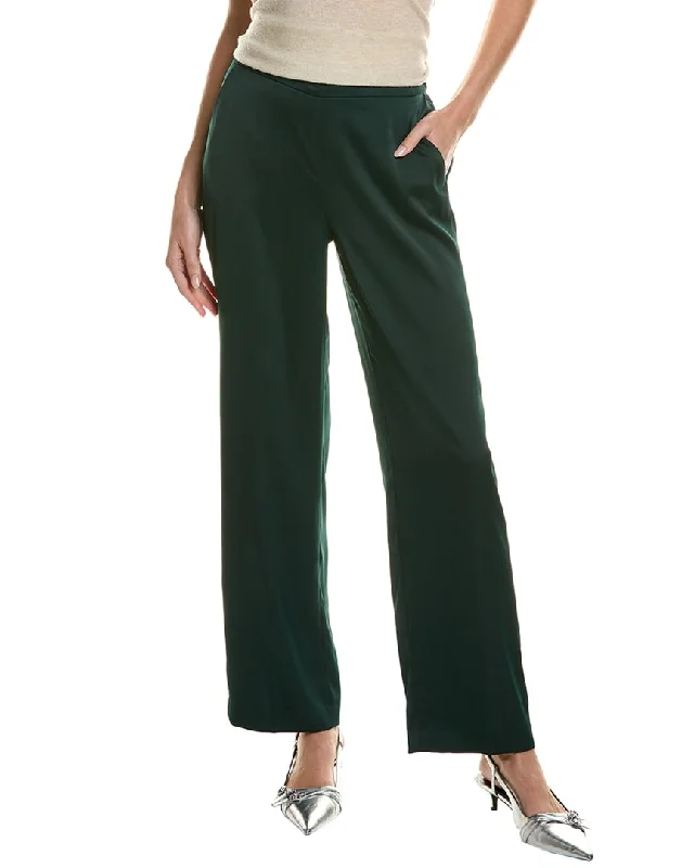 flowy hem pants -Anne Klein Wide Leg Pant