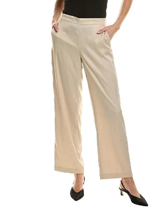 short casual pants -Anne Klein Wide Leg Pant