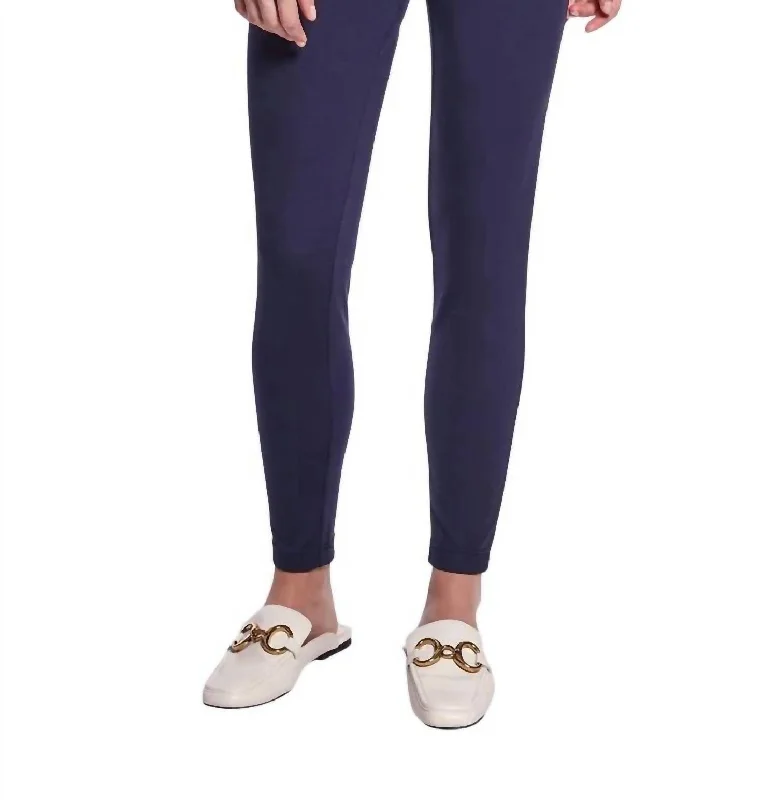 lined warm pants -Ariel Pant In Navy