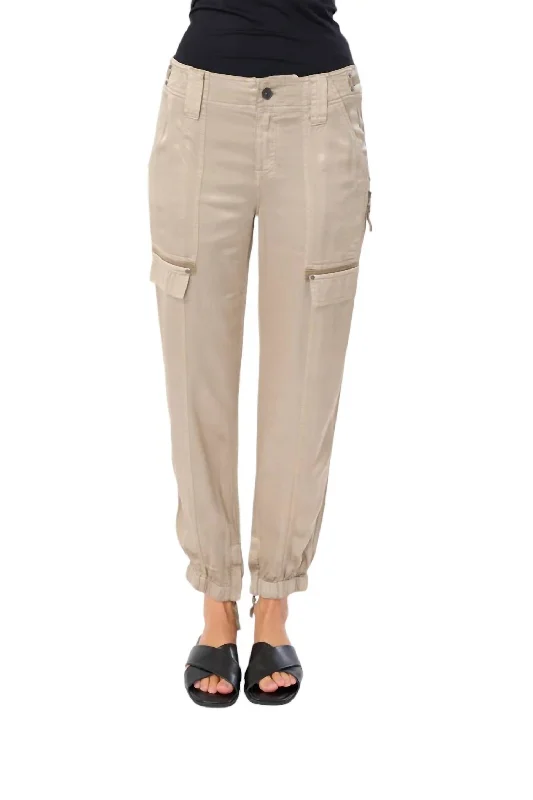 luxe green pants -Axel Jogger In Khaki