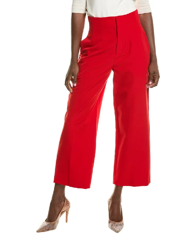 timeless plaid pants -BCBGMAXAZRIA High Waisted Crop Pant