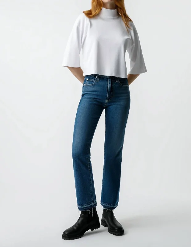 mix soft pants -Bella Crop Jean In Crush