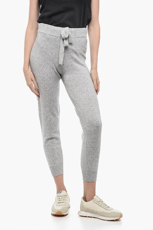 pleated fun pants -Brodie Cashmere Jogger Pants with Cuffs