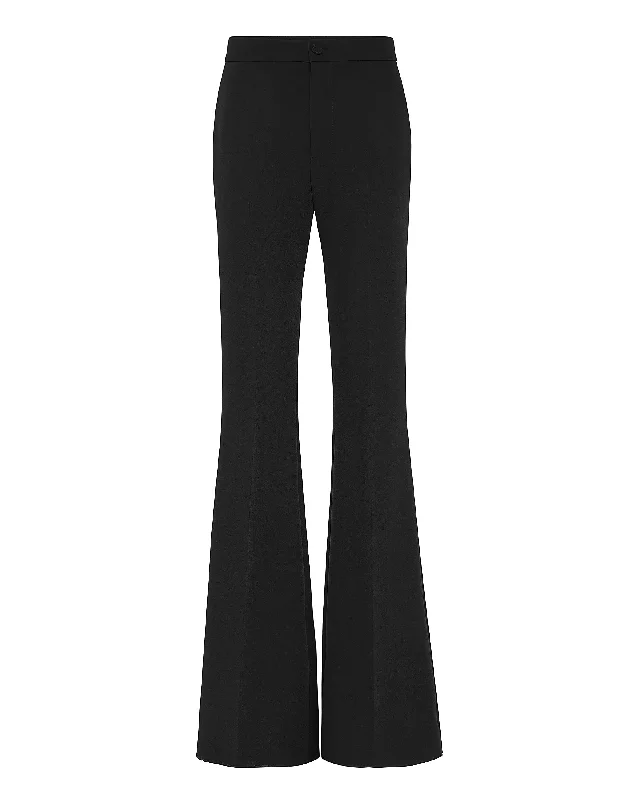 sports vented pants -Cady Trousers Flare Fit