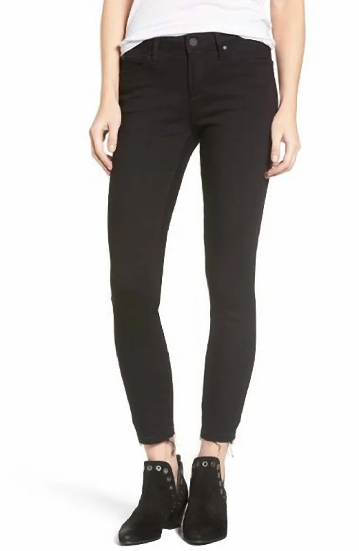 striking geometric pants -Carly Skinny Crop Jean In Dunlop Wash