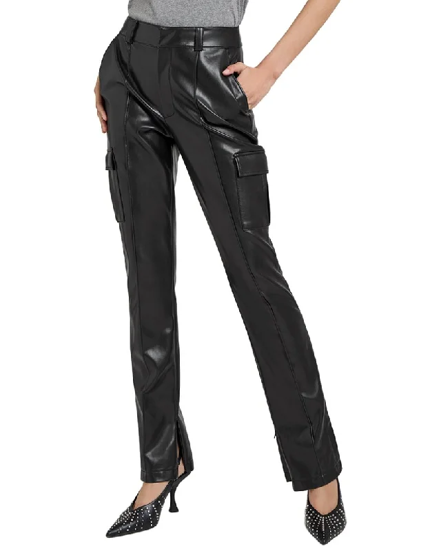 plush long pants -Cinq à Sept Vegan Leather Norah Pant