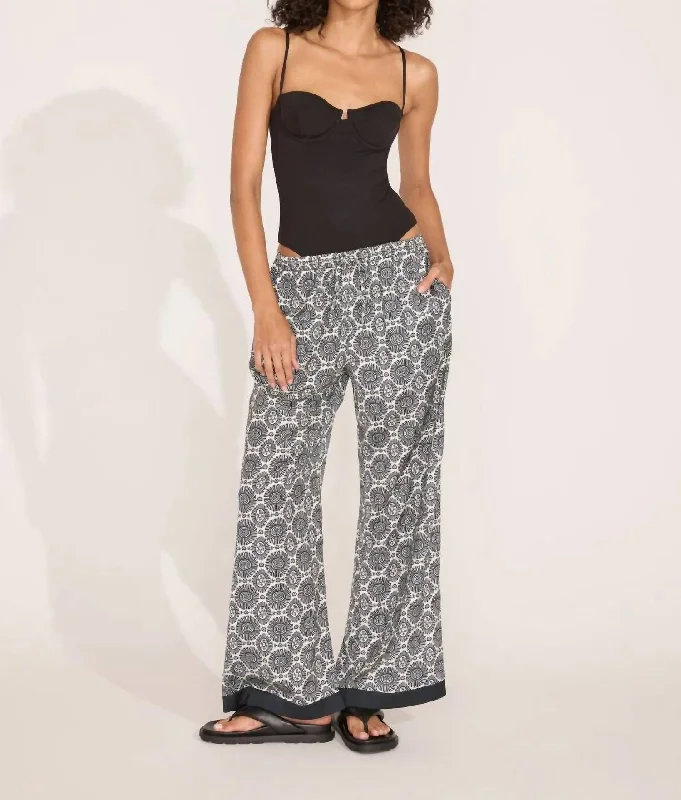 fresh summer pants -Dani Pant In Medallion Print