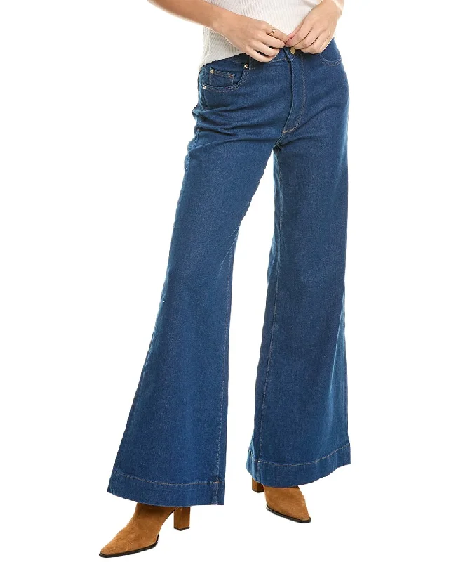 fun pleated pants -DL1961 Hepburn Vibrant Rinse Wide Leg Jean