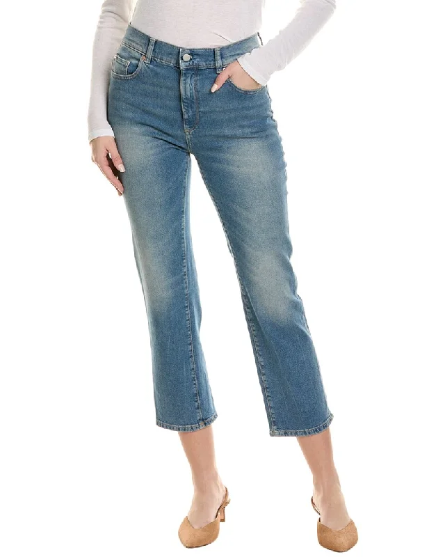 vivid abstract pants -DL1961 Patti Hollow Creek Straight Jean