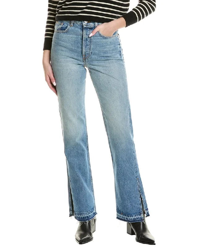 vivid abstract pants -EB DENIM Unraveled Two Newport Jean