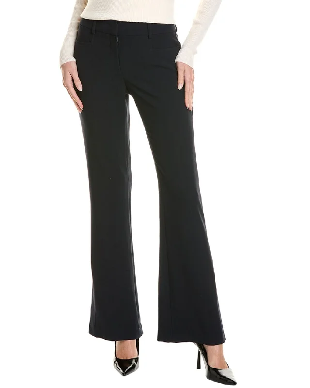 solid fitness pants -Elie Tahari Flare Pant