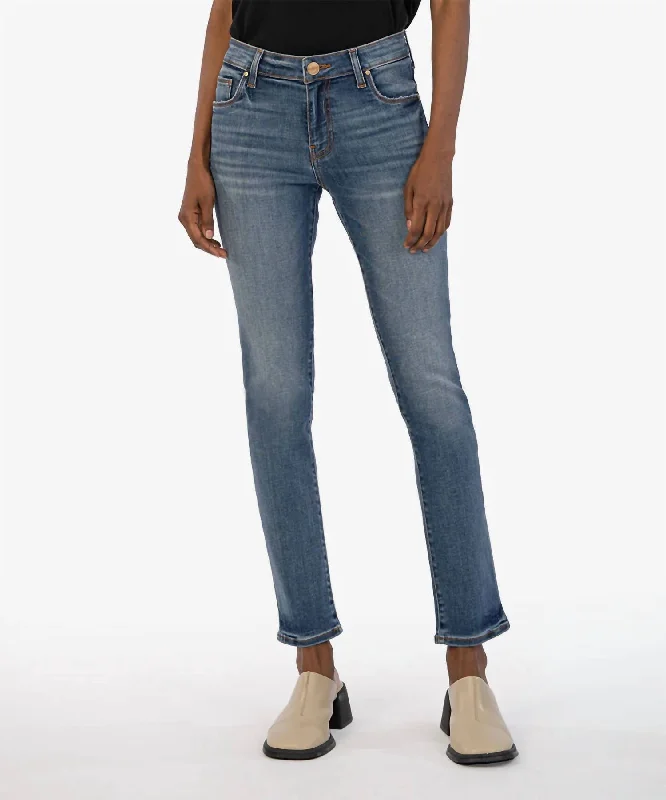 clean fitted pants -Elizabeth High Rise Jeans In Observe